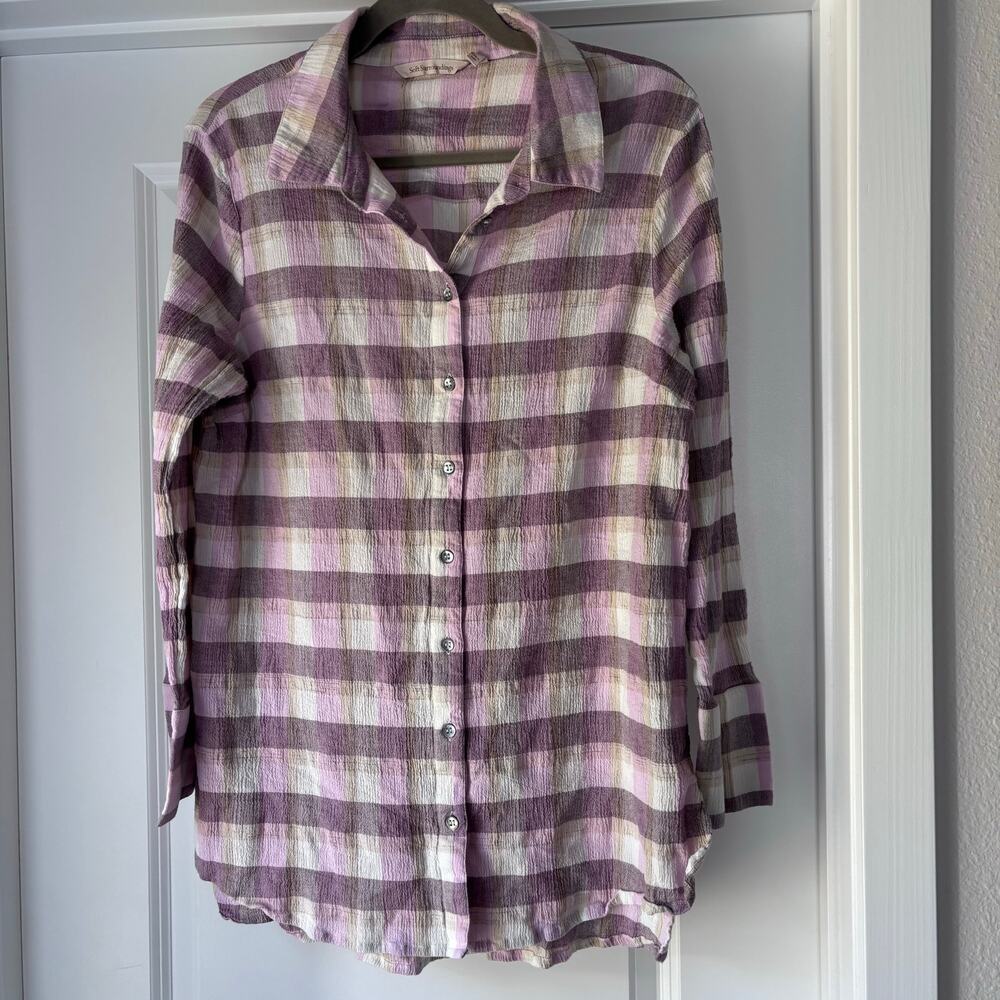 Soft Surroundings 100% Cotton Gauzy Feel Size XL Country Western Southern VGUC
